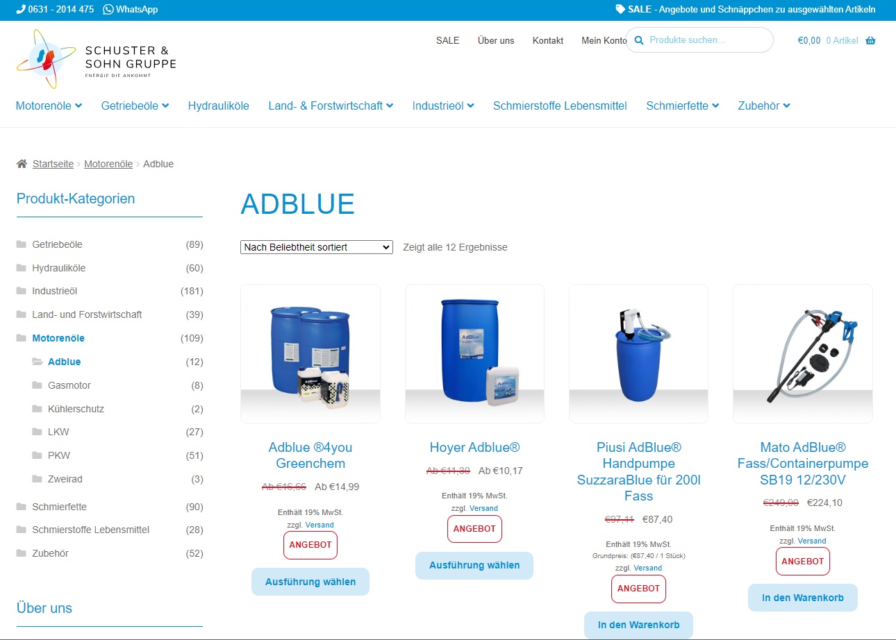 AdBlue f&uuml;r Werkst&auml;tten