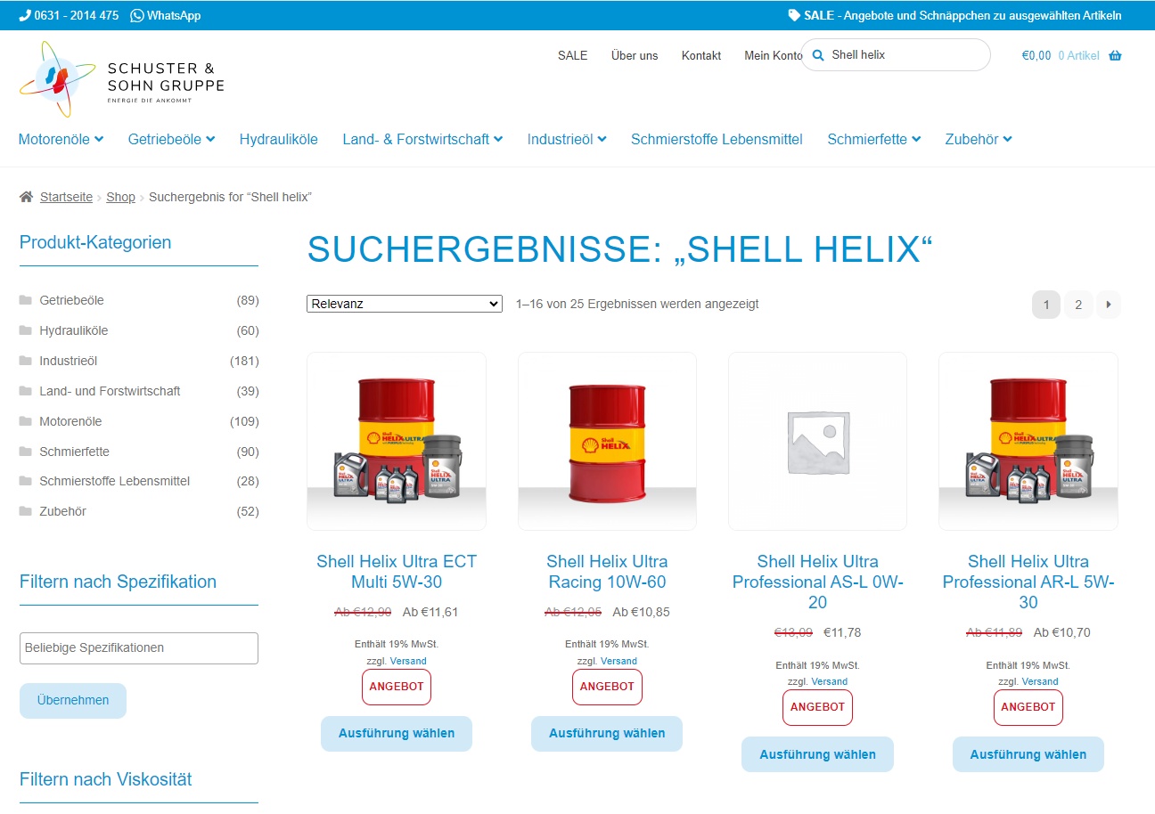 Shell Helix &Ouml;l f&uuml;r PKW Werkst&auml;tten