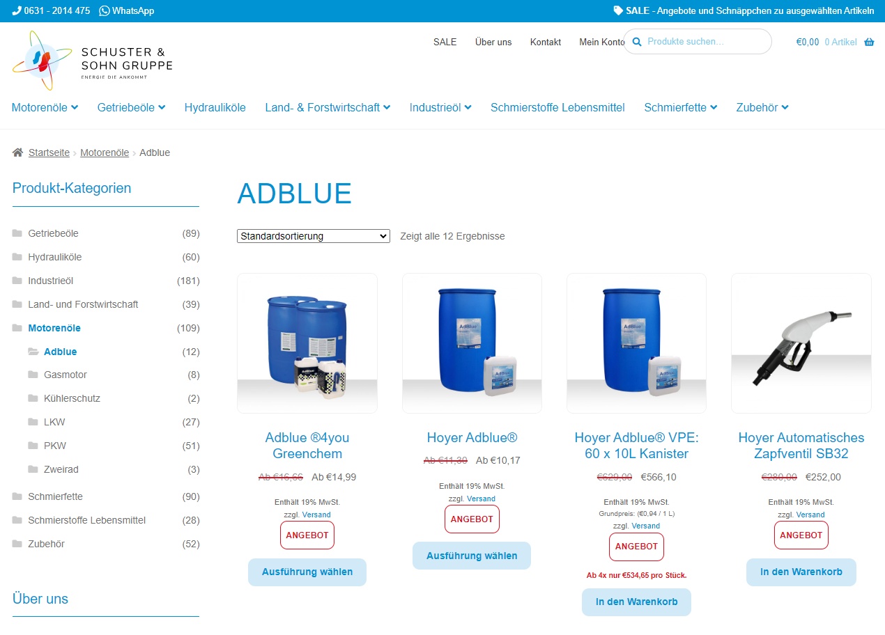 AdBlue f&uuml;r Fuhrparkbetreiber